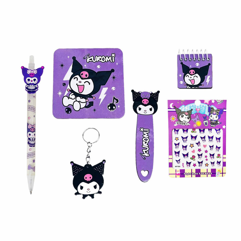 بسته لوازم تحریر مدل کرومی بسته 6 عددی