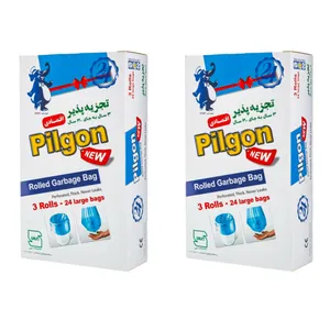 کیسه زباله پیلگون مدل A23 بسته 24 عددی مجموعه 2 عددی