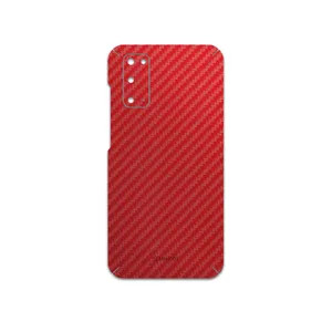 MAHOOT Red-Fiber Cover Sticker for Samsung Galaxy S20