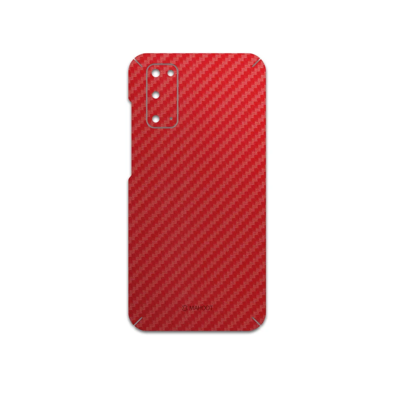 برچسب پوششی ماهوت مدل Red-Fiber مناسب برای گوشی موبایل سامسونگ Galaxy S20
