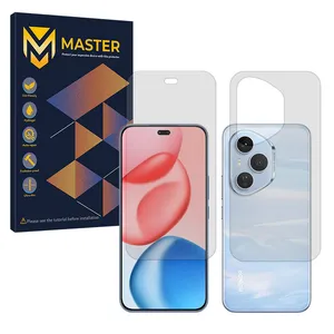 Master Resistant model transparent screen protector suitable for Honor 400 Pro mobile phone along with the back protector Global version
