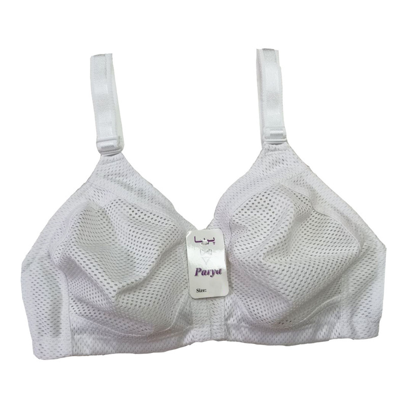 سوتین زنانه پریا مدل سوزنی بدون دوخت رنگ سفید