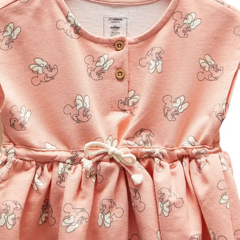 پیراهن دخترانه ال سی وایکیکی مدل میکی موس کد P - 126