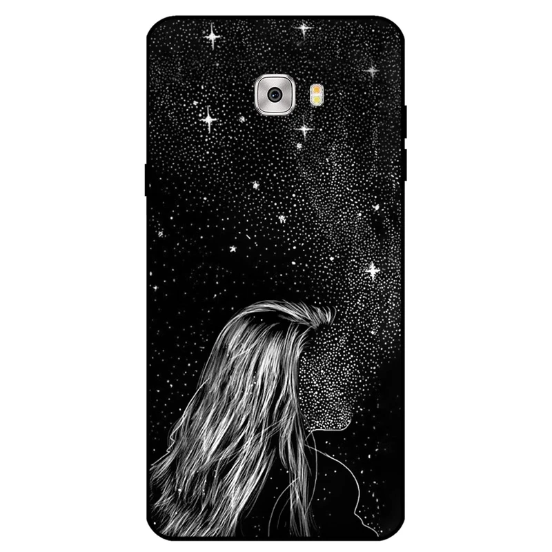 کاور مگافون طرح دخترانه مدل 8264 مناسب برای گوشی موبایل سامسونگ Galaxy C7 Pro     