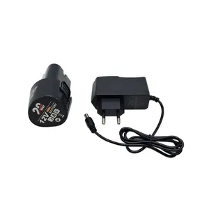 مجموعه شارژر و باتری دریل شارژی 12 ولت 1/5 آمپر بیست مدل 12V مجموعه 2 عددی