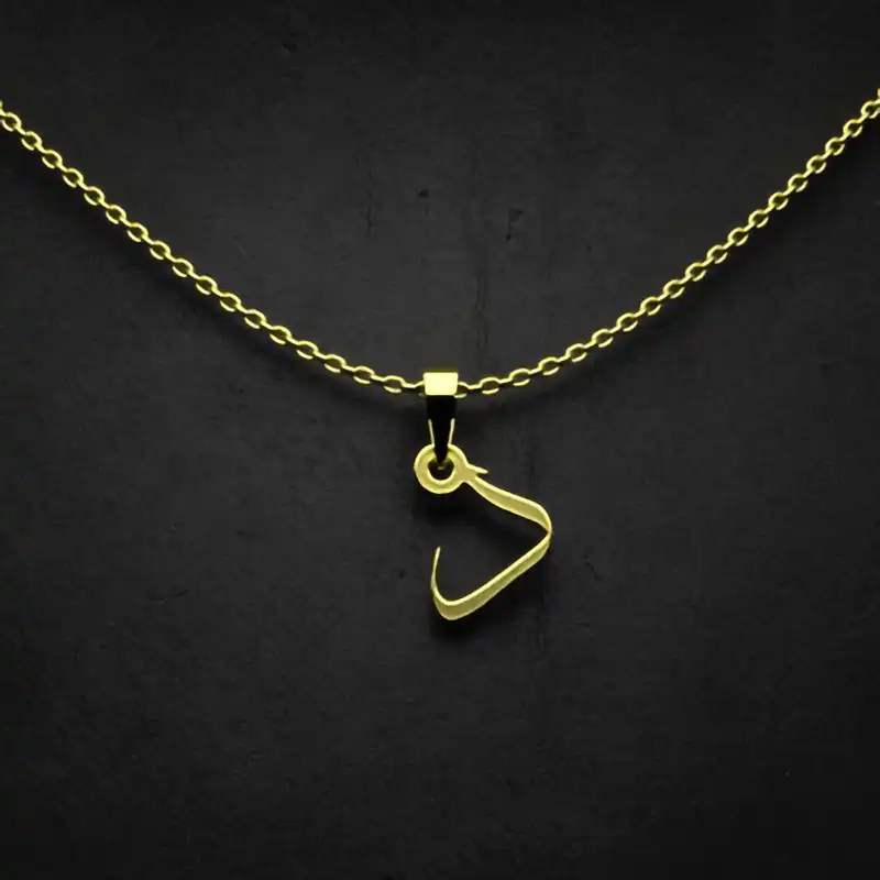 گردنبند طلا 18 عیار زنانه مدوپد مدل حرف د کد I2-1-1534