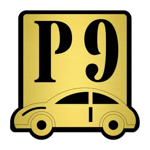 تابلو نشانگر مستر راد طرح پارکینگ شماره  9 کد P-BG 09