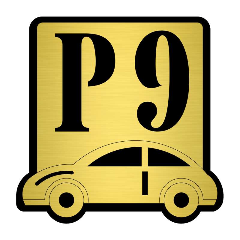 تابلو نشانگر مستر راد طرح پارکینگ شماره 9 کد P-BG 09
