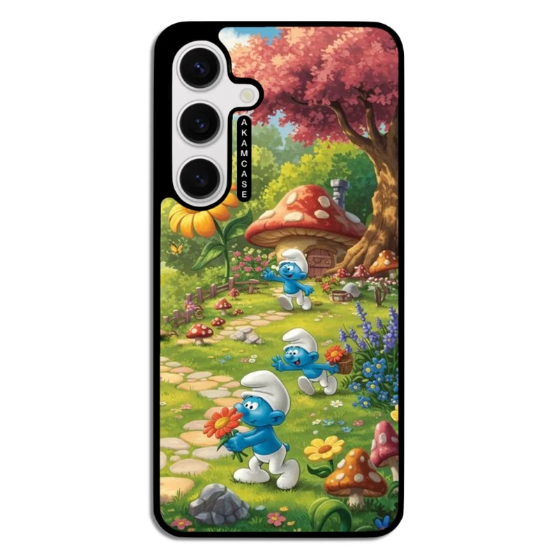 کاور آکام مدل AMC-WSGS24-SMURFS-8 مناسب برای گوشی موبایل سامسونگ Galaxy S24