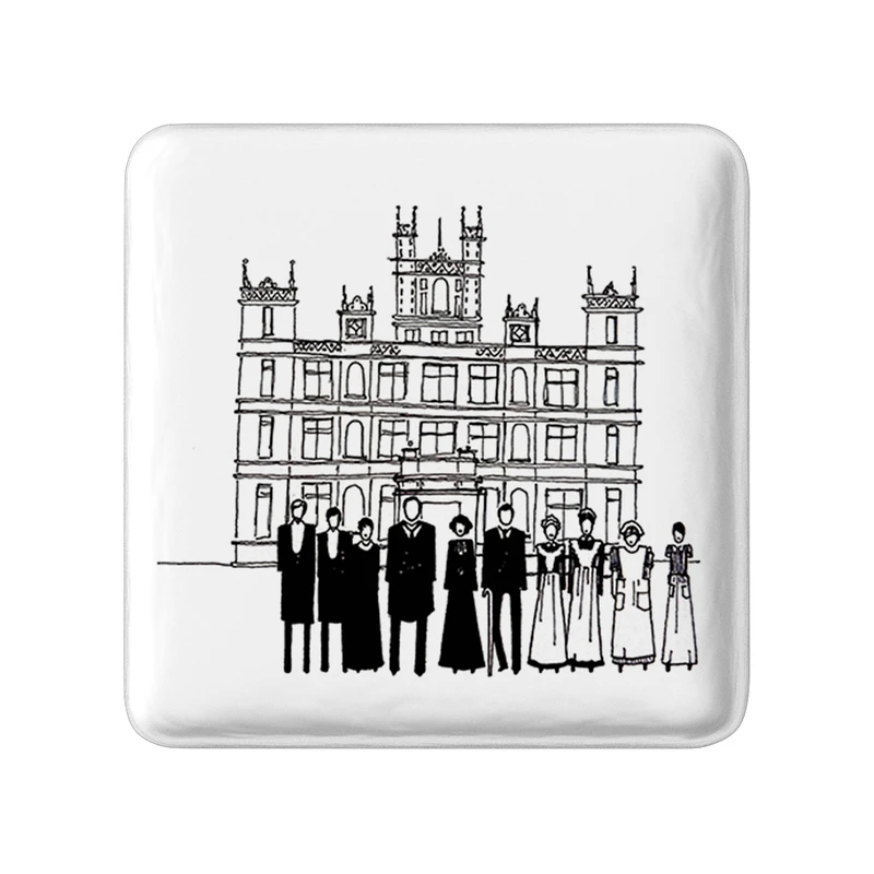 مگنت خندالو طرح سریال دانتون ابی Downton Abbey مدل مربعی کد 29818