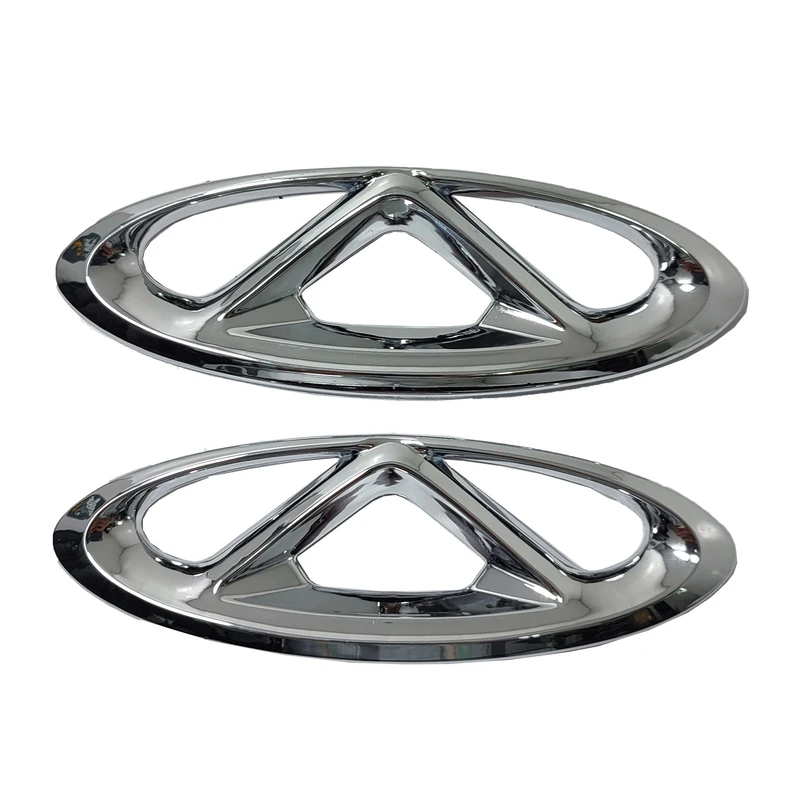 آرم جلو پنجره و صندوق عقب خودرو مدل Y8026 مناسب برای آریزو 6 ARIZO مجموعه 2 عددی