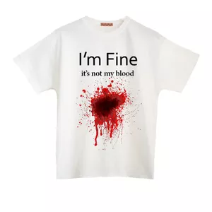 تی شرت آستین کوتاه مردانه مدل خون