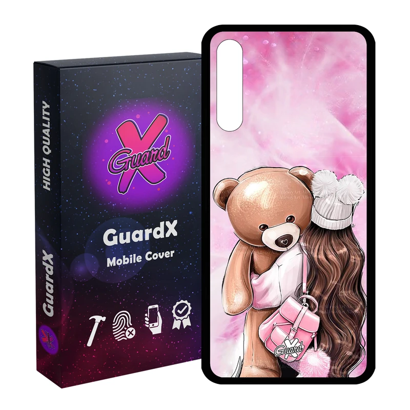 کاور گارد ایکس طرح Girl مدل Glass10088 مناسب برای گوشی موبایل هوآوی Y8P / P Smart S