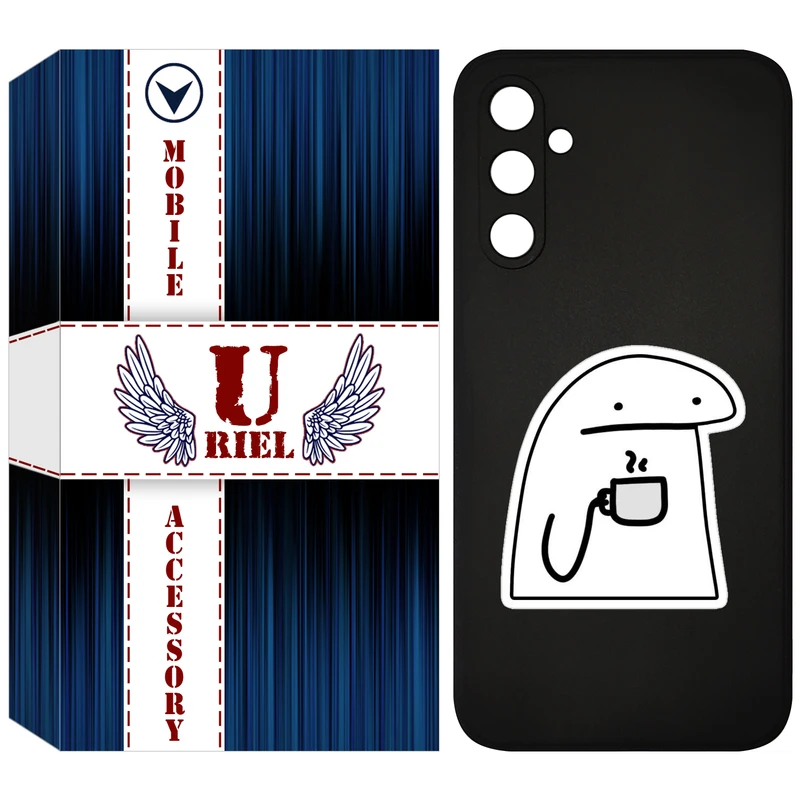 کاور یوریل قاب مدل KSH کد 79 طرح پوکرفیس مناسب برای گوشی موبایل سامسونگ Galaxy A34