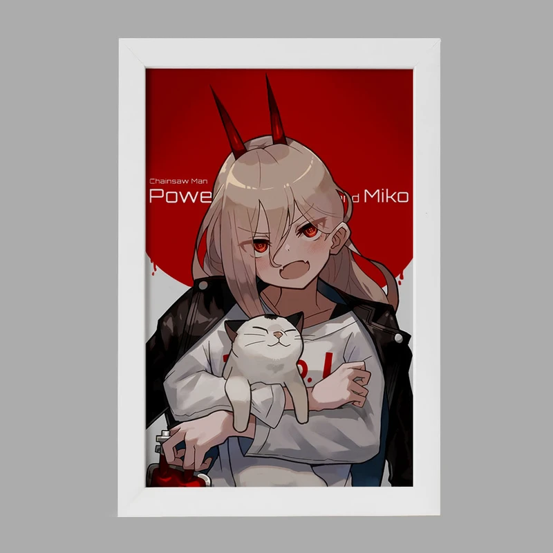 تابلو خندالو مدل پاور انیمه مرد اره ای کد 23181