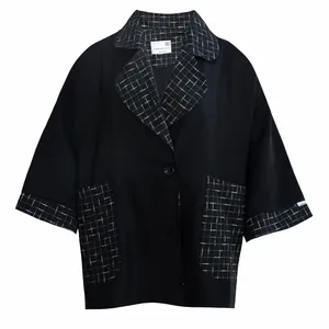 کت زنانه مدل یقه انگلیسی 404