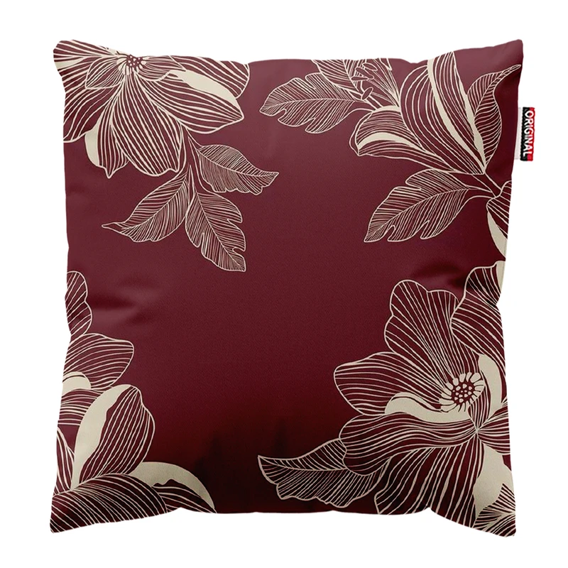 کوسن پاد آفرین مدل گل و برگ کد PK303402 سایز 30*30 سانتی متر