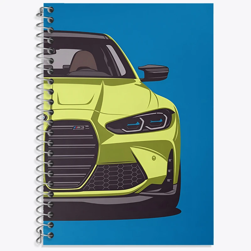 دفتر نت موسیقی 50 برگ خندالو طرح ماشین بی ام دبلیو کد N2979