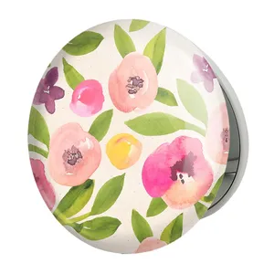 آینه جیبی خندالو طرح گل مدل تاشو کد 5472 