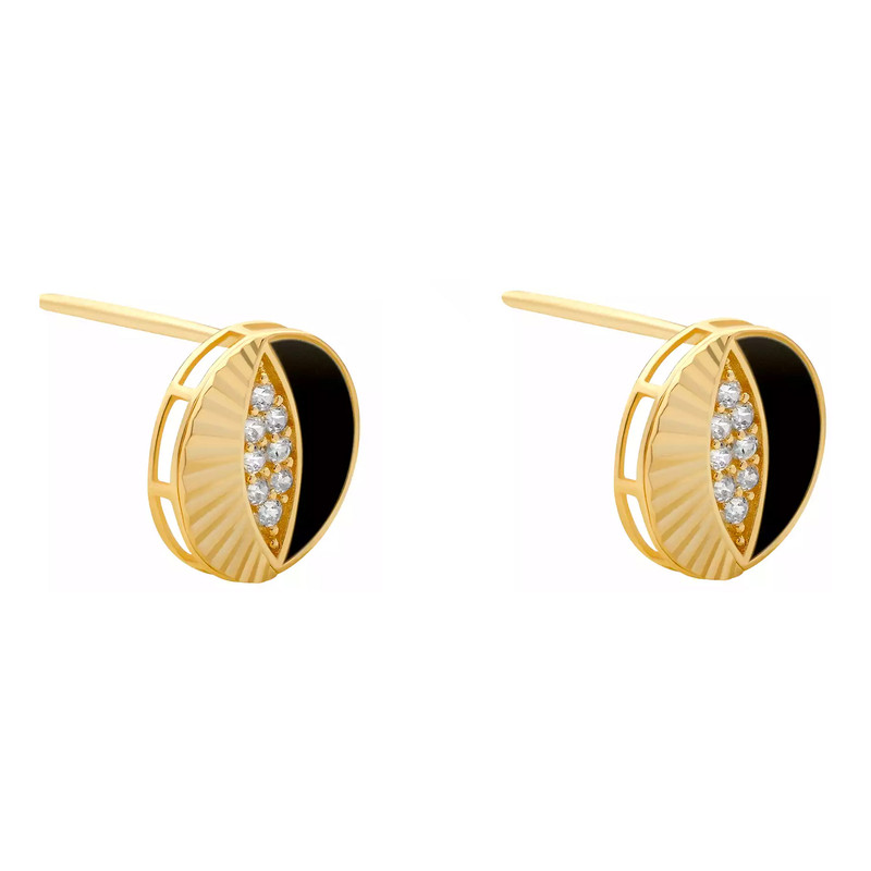 گوشواره میخی طلا 18 عیار زنانه روبی آرت گالری مدل آیرا