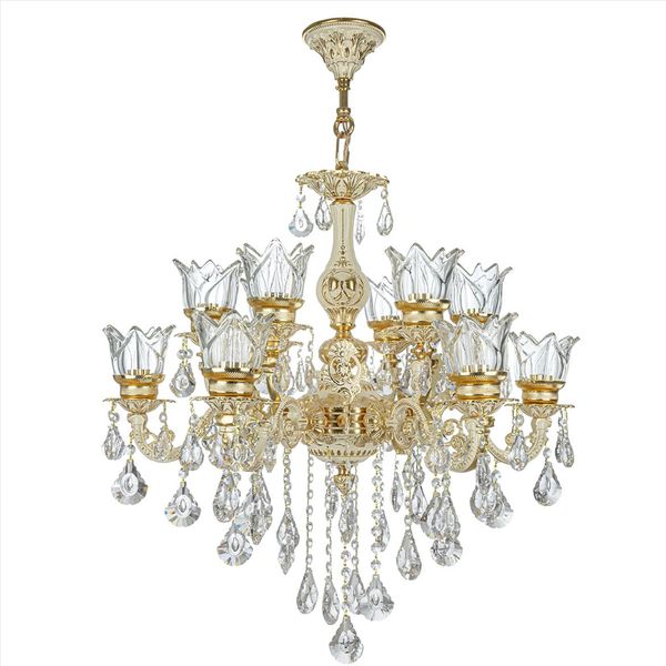 لوستر 12 شعله چشمه نور کد S3701/6-GWT لوستر 12 شعله چشمه نور کد S3701/6-GWT