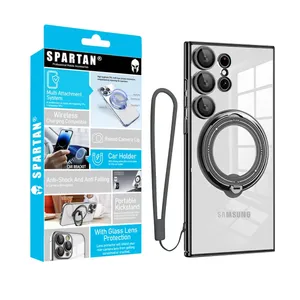 Spartan Ring Stand Strap Cover For Samsung Galaxy S22 Ultra
