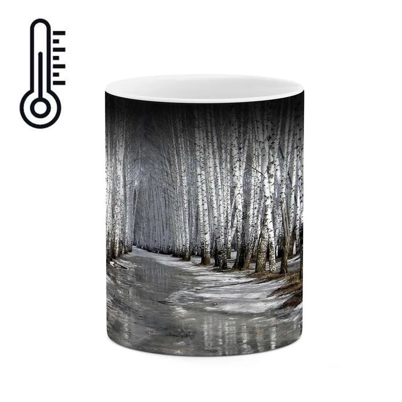 ماگ حرارتی کاکتی مدل منظره برفی کد mgh15018