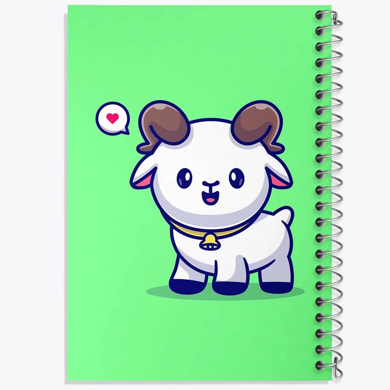 دفتر نقاشی 50 برگ خندالو مدل حیوانات بامزه بز کد 25422