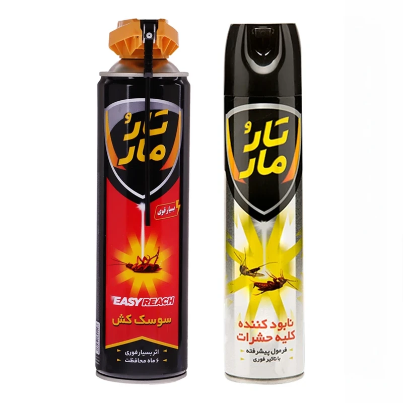 حشره کش و سوسک کش تار و مار مدل easy reach killer حجم 400 میلی لیتر بسته دو عددی