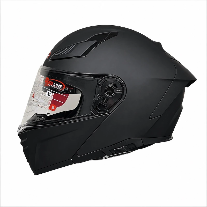 کلاه کاسکت فک متحرک ردلاین مدل MATT BLACK 960