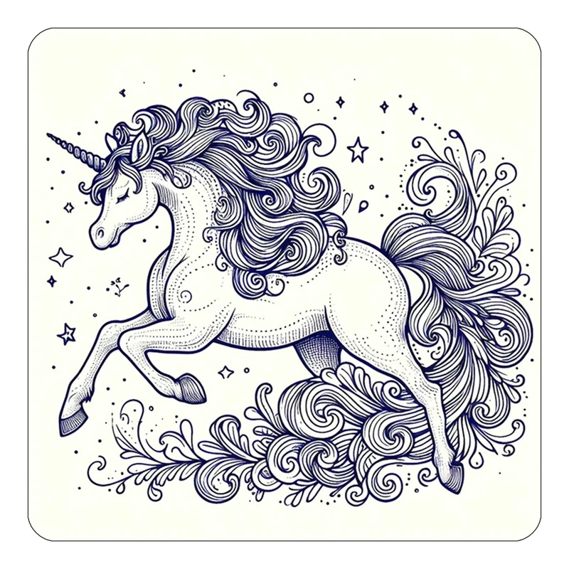 مگنت کاکتی طرح اسب تک شاخ و یونیکورن مدل mp31426