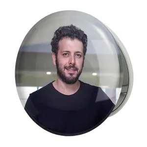 آینه جیبی خندالو طرح پدرام شریفی مدل تاشو کد 6305 