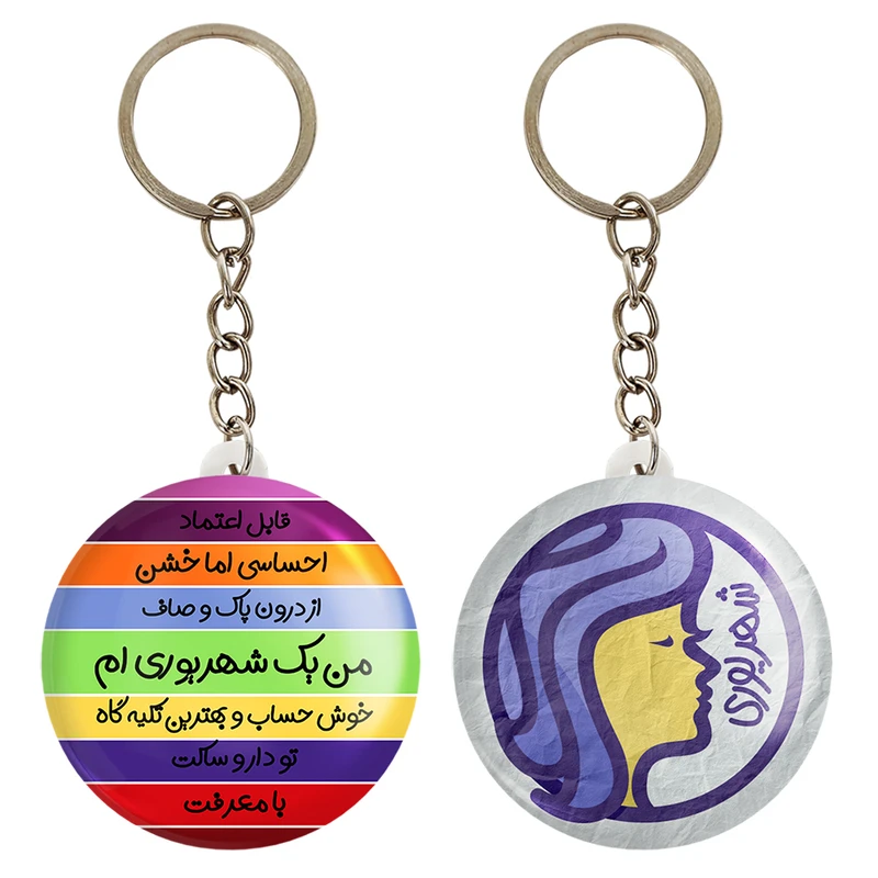 جاکلیدی خندالو مدل ماه تولد شهریور کد 23142362 مجموعه 2 عددی