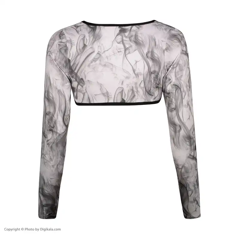 نیم تنه ورزشی زنانه مدل آستین فینگردار 80