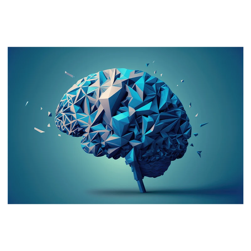 فرش پارچه‌ای مدل فرشینه طرح مغز هندسی کد AR3059735