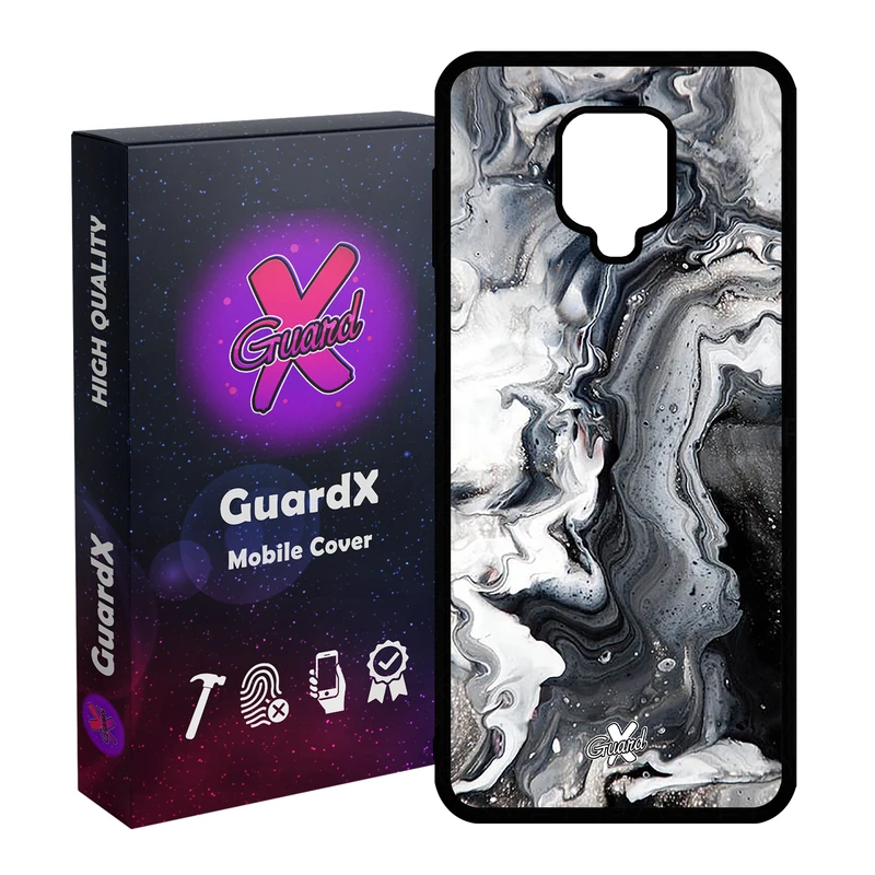 کاور گارد ایکس طرح ماربل مدل Glass10277 مناسب برای گوشی موبایل سامسونگ Redmi Note 9S / Note 9 Pro / Note 9 Pro Max