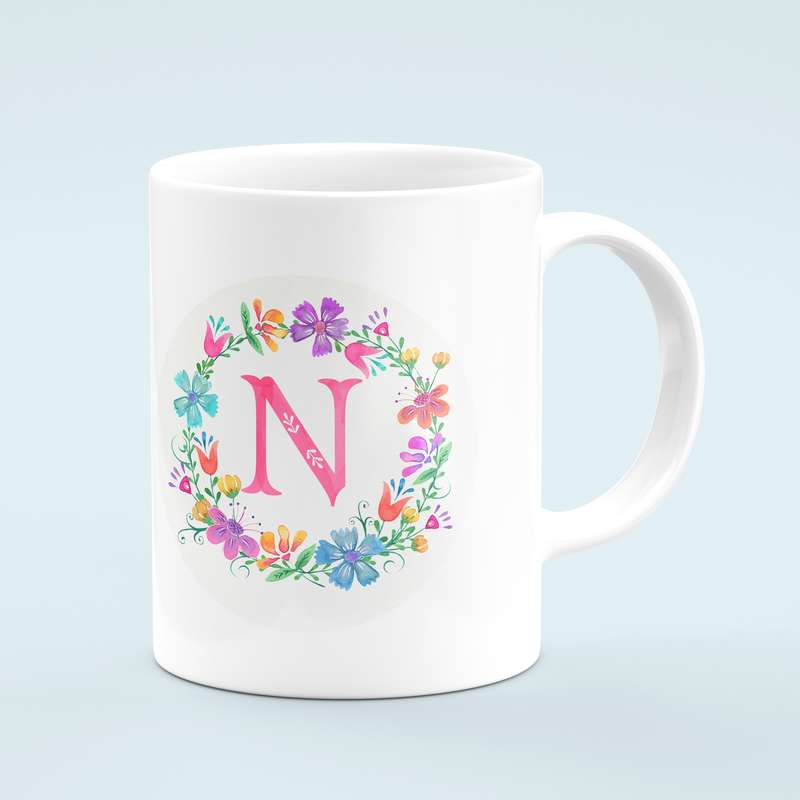 ماگ طرح حرف N مدل MU00014