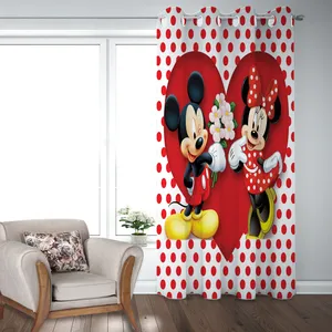  پرده هزاردستان طرح میکی موس مدل par808 سایز 300x150 سانتی متر 