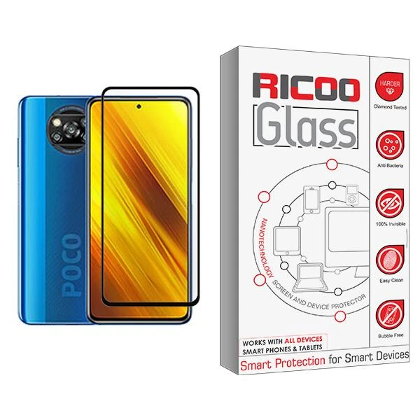 محافظ صفحه نمایش ریکو مدل Ricoo Glass MIX001 مناسب برای گوشی موبایل شیائومی Poco X3 NFC