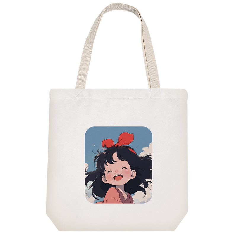 ساک خرید خندالو مدل دختر بچه خندان کد 8275