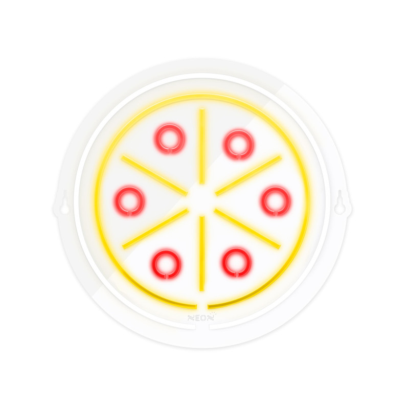 چراغ دیواری نئون دیزاین طرح Pizza_MLC