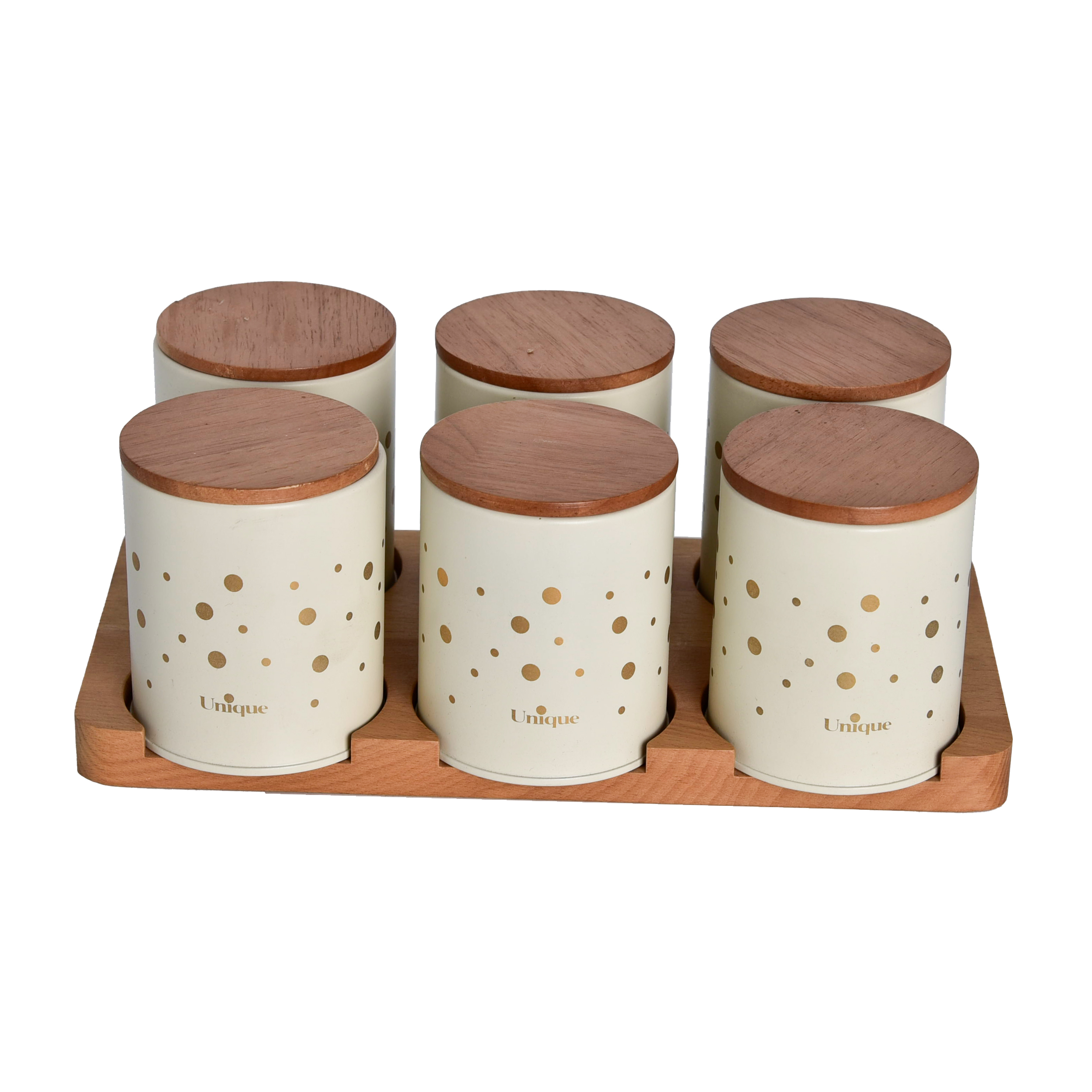 ست جا ادویه 7 پارچه یونیک طرح توپی کد 8099