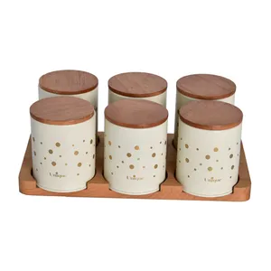 ست جا ادویه 7 پارچه یونیک طرح توپی کد 8099