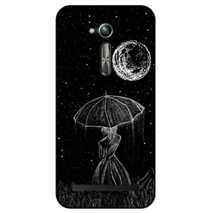 Megafone Girl and Moon 1369 Cover For Asus Zenfone Go / ZB500KL