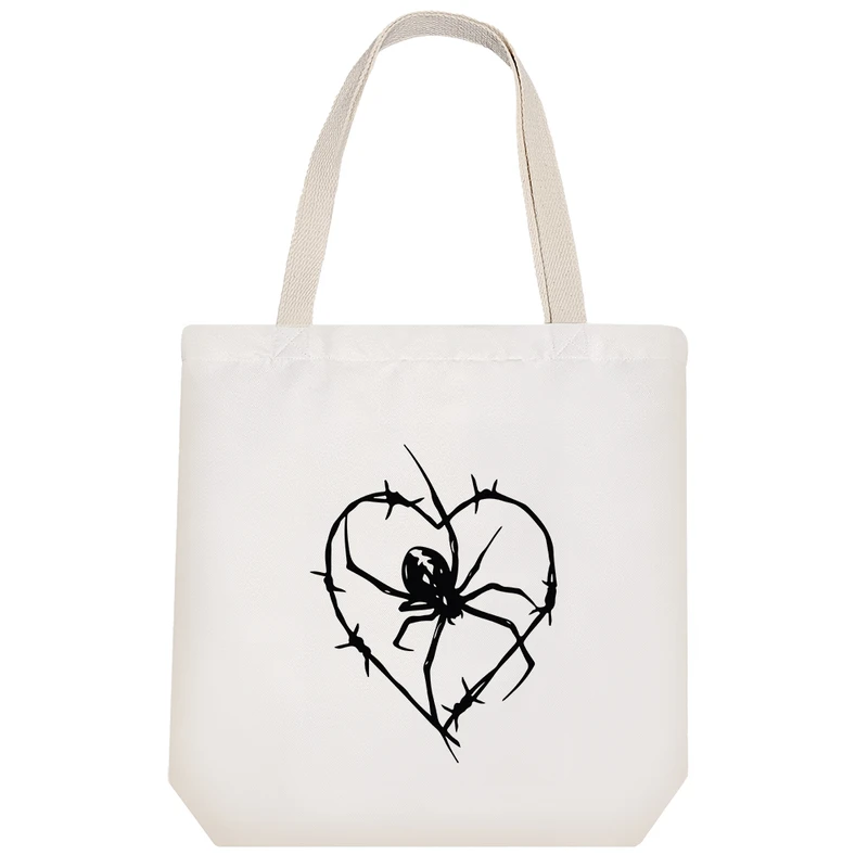 ساک خرید خندالو مدل قلب و عنکبوت کد 7822