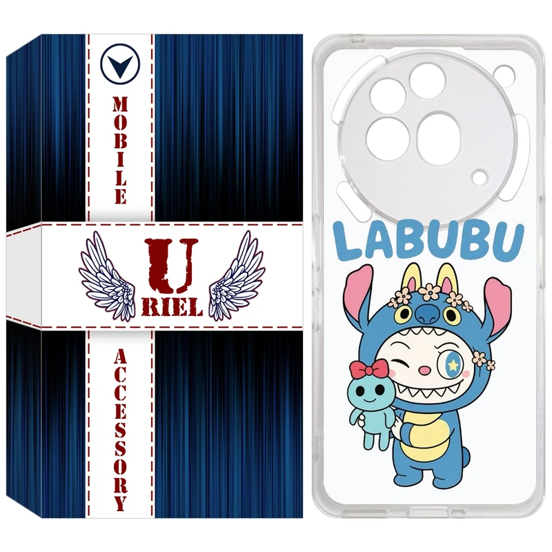 کاور یوریل مدل Clear کد 112 طرح لبوبو Labubu مناسب برای گوشی موبایل سامسونگ Galaxy A20s