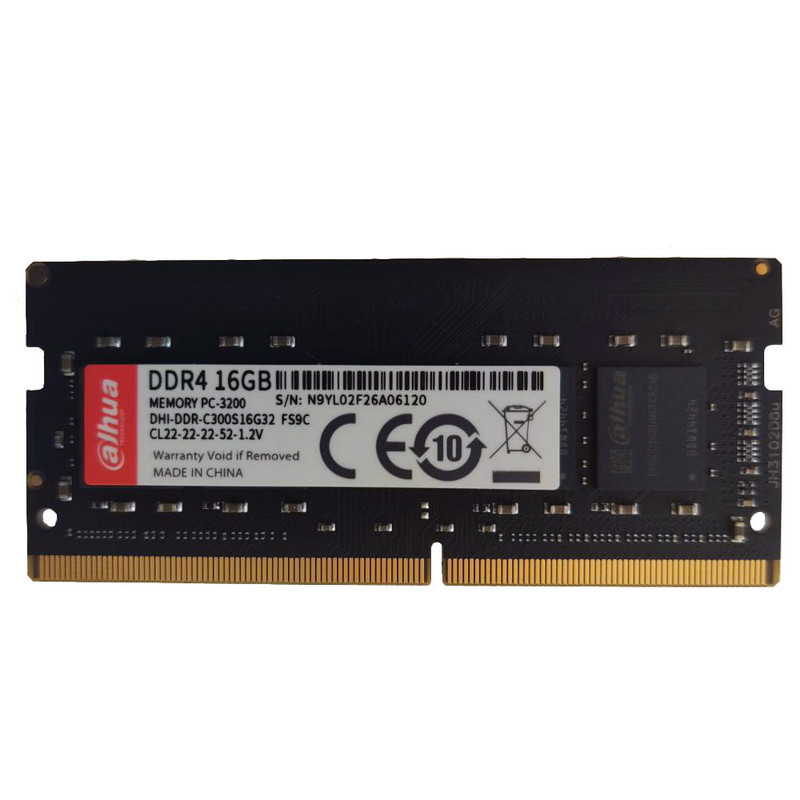 رم لپ تاپ DDR4 تک کاناله 3200 مگاهرتز CL22 داهوا مدل c300 ظرفیت 16 گیگابایت