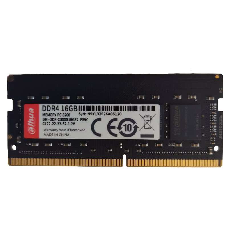 رم لپ تاپ DDR4 تک کاناله 3200 مگاهرتز CL22 داهوا مدل c300 ظرفیت 16 گیگابایت رم لپ تاپ DDR4 تک کاناله 3200 مگاهرتز CL22 داهوا مدل c300 ظرفیت 16 گیگابایت