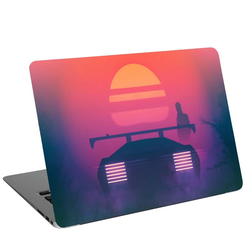 استیکر لپ تاپ طرح retrowave G-2126 مناسب برای لپ تاپ 15.6 اینچ 