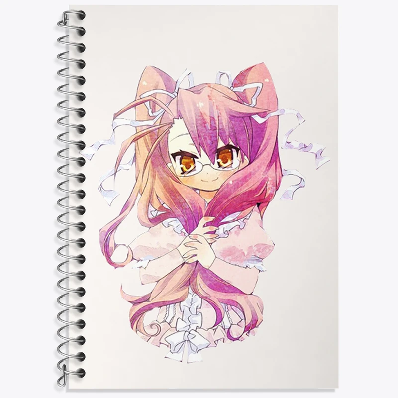 دفتر زبان 50 برگ خندالو مدل دو خط طرح تاکاگی انیمه دبیرستان مردگان کد 32327